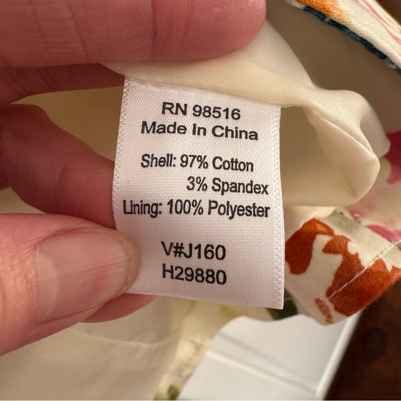 Coldwater‎ Creek Watercolor floral blazer jacket. Size Large - Picture 6 of 9